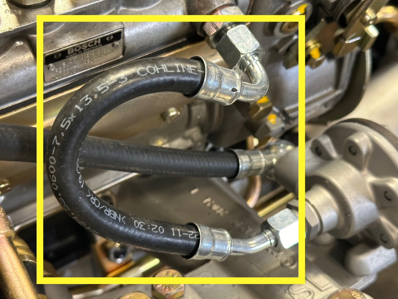 B205-105A - Injection Pump Feed hose (2 female ends)