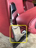 S300-057 Seat Hinge Chrome Cover, Driver Seat, Inner Lower (w/ armrest)