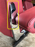 S300-058 Seat Hinge Chrome Cover, Driver Seat, Inner Upper (w/ armrest)