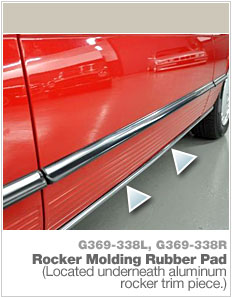 G369-338R Rocker Molding Pad, right side