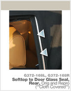 G377-186R - Soft-Top to Door Glass - Rear Right