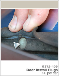G372-409 Door seal install plugs
