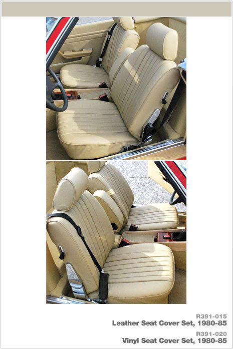R391-015 - Seat Cover Set, Leather (1980-85)