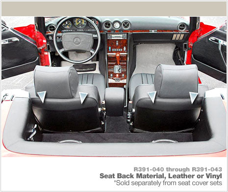 R391-040 -Seat Back Panel Material, Leather (1972-79)