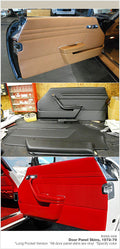 R392-005 - Door Panel Skin Set - MB Tex Vinyl (1972-79)