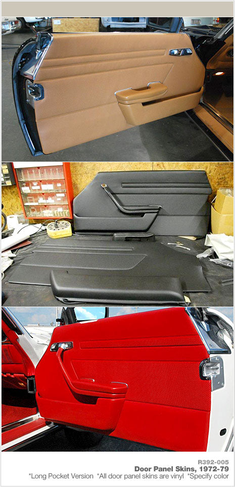 R392-005 - Door Panel Skin Set - MB Tex Vinyl (1972-79)
