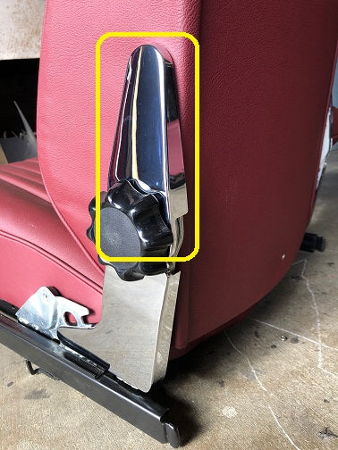 S300-056 Seat Hinge Chrome Cover, Driver Seat, Outer Upper (w/ armrest)
