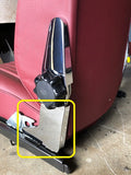 S300-055 Seat Hinge Chrome Cover Driver Seat, Outer Lower (w/ armrest)