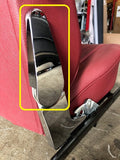 S300-060 Seat Hinge Chrome Cover, Passenger Seat, Outer Upper (w/ armrest)