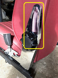 S300-061 Seat Hinge Chrome Cover, Passenger Seat, Inner Upper (w/ armrest)
