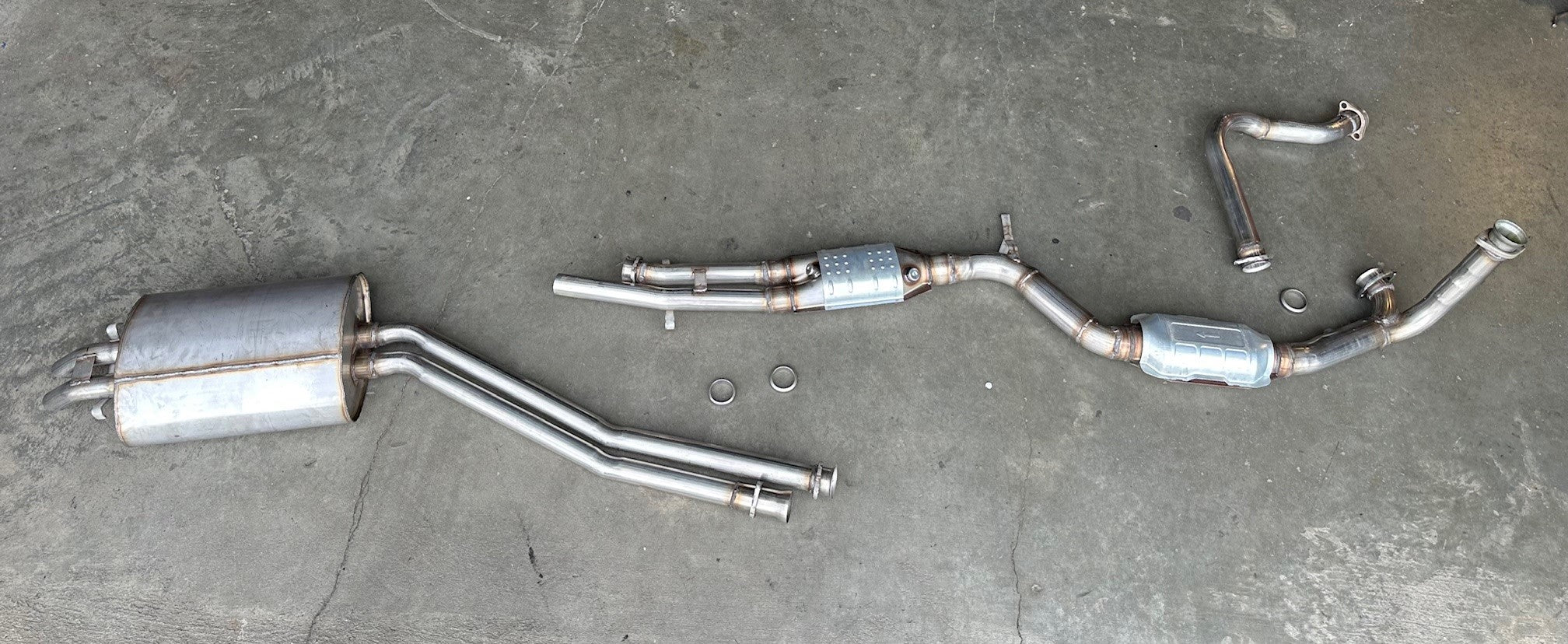 G300-004 - Stainless Steel Exhaust System Kit, 560SL