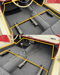 N141-201B  German Squareweave Carpet Set - Front (if no rubber mats)