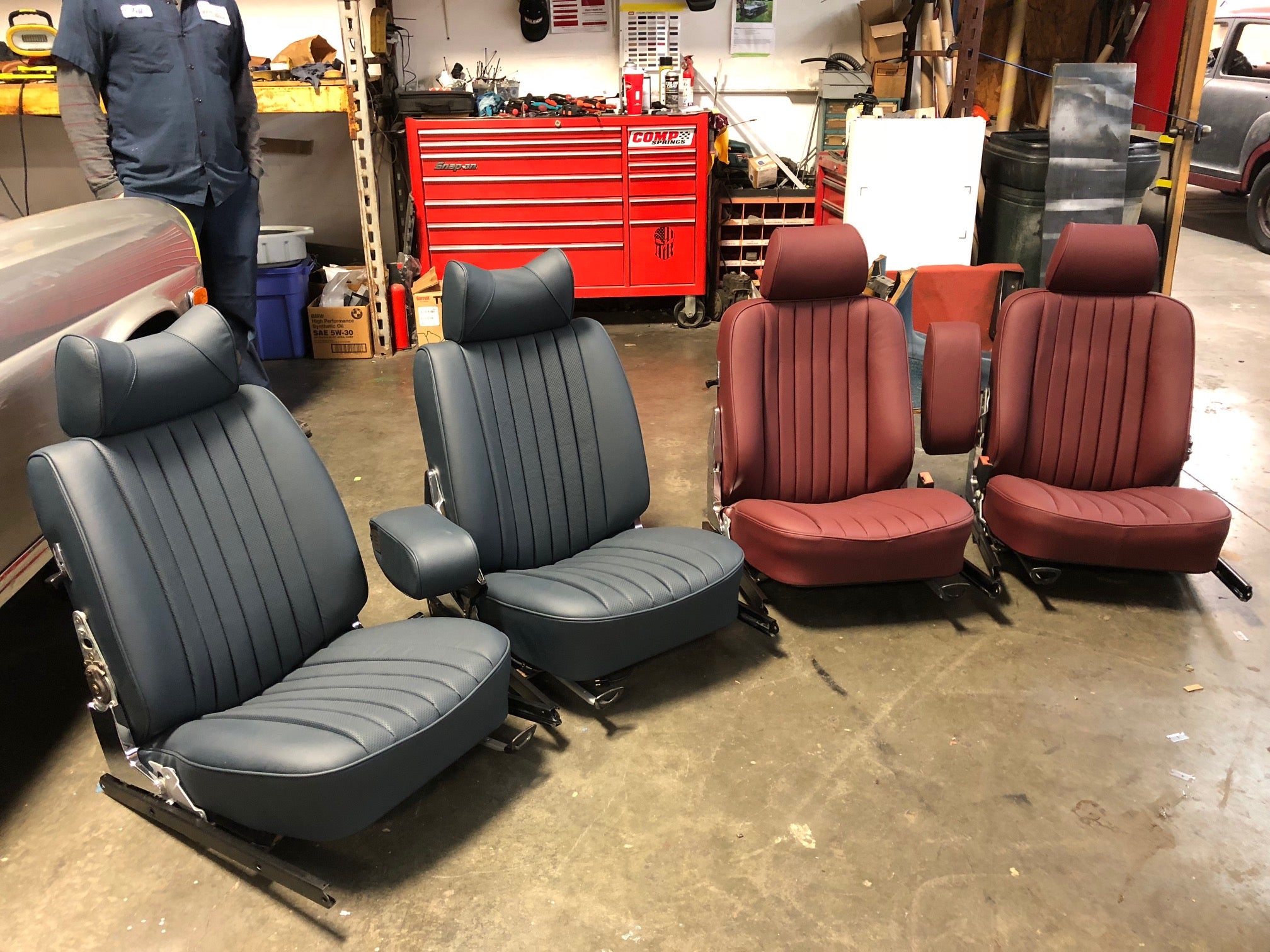 R391-020 - Seat Cover Set, MB Tex Vinyl (1980-85)