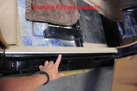 N141-301R - Door Sill Trim Strip, (with rubber mat)