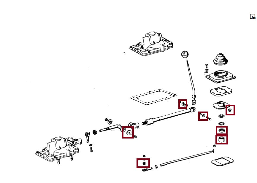 H214-080A - Standard Shift Bushing Kit - Major