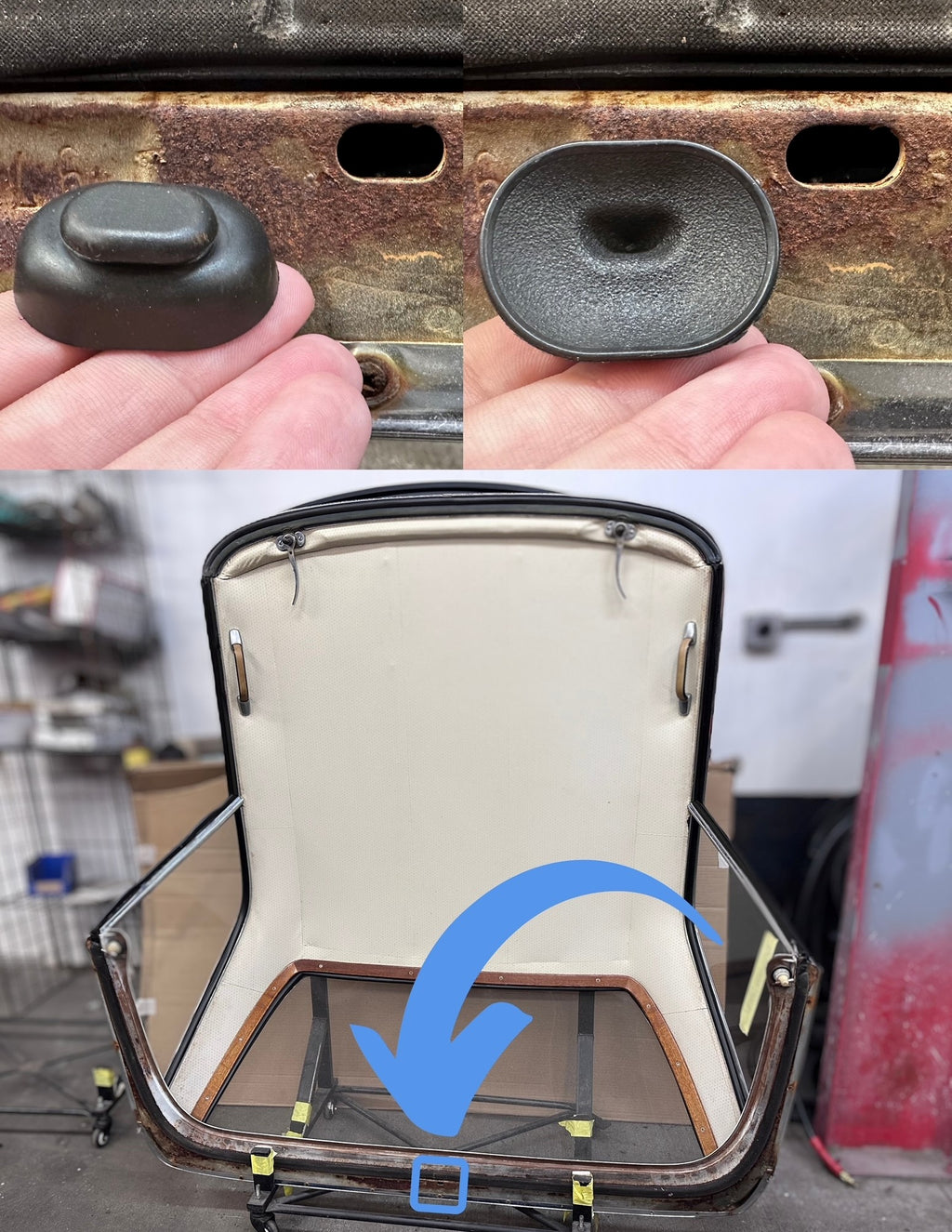 O240-183A Hardtop Center Rear Plug - Original