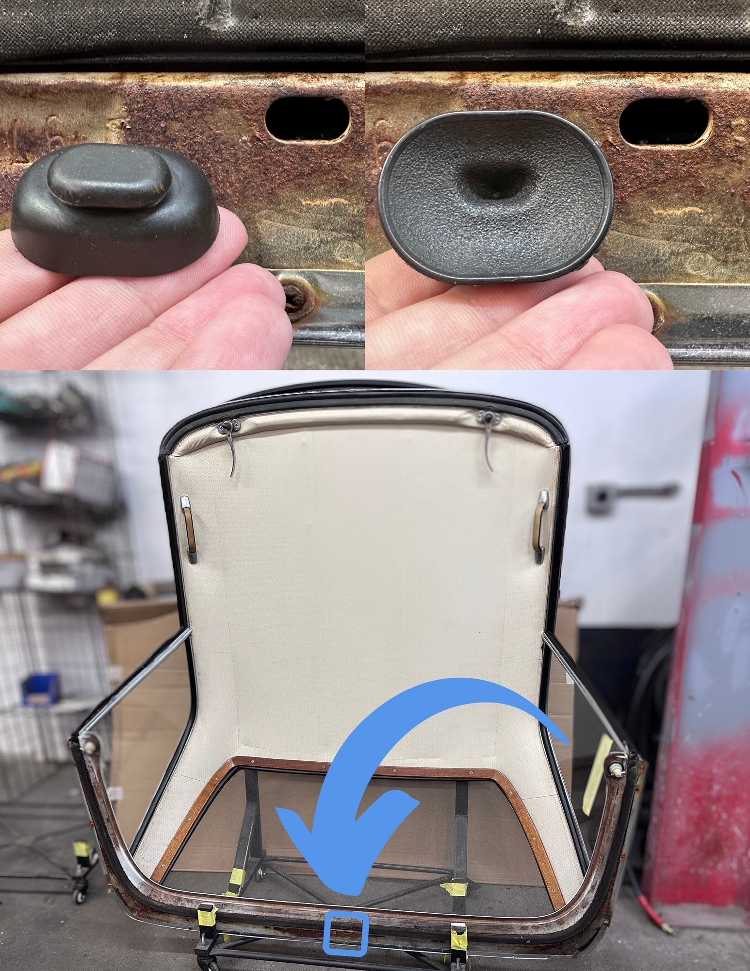 O240-183A Hardtop Center Rear Plug - Original
