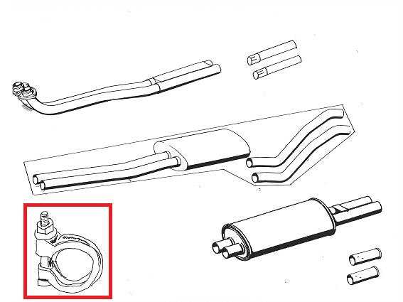 G231-002A - 230SL Clamps for Exhaust