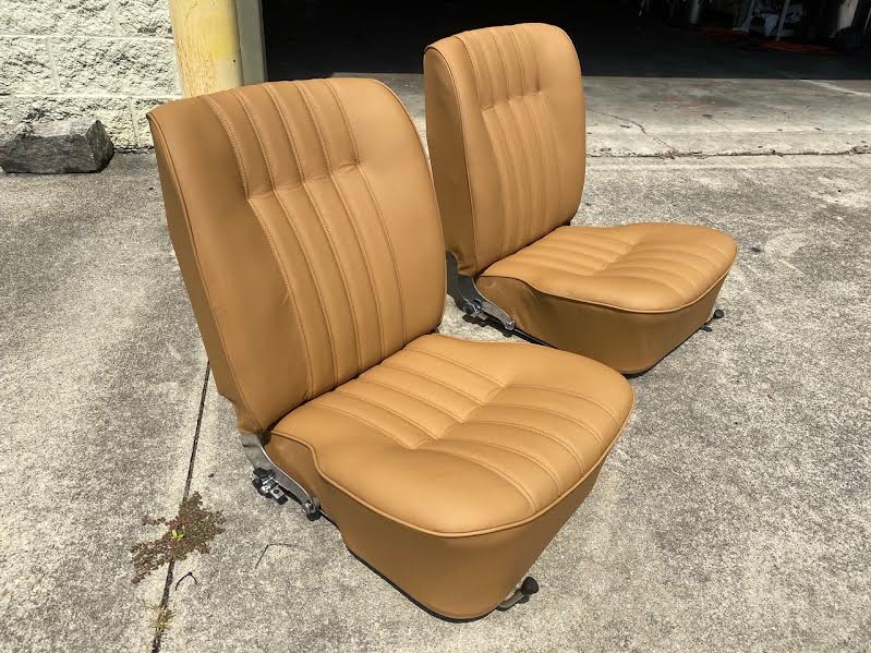 N142-312 - Late Seat Kit (Old Timer Leather) Typically 57-63 cars