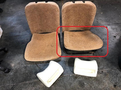 U240-012L Lower Seat Pad, Left