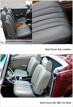 U240-005  Seat Cover Kit, Leather with Headrests
