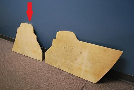 N141-305 - Rear Wood Board, Left